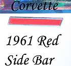Corvette 1961 Right NOS side Bar GM Emblem Red Badge