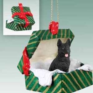  Black German Shepherd Christmas Ornament