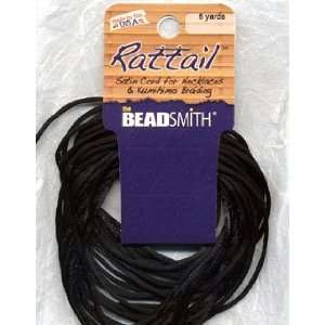  Rattail Satin Cord Card, Black Arts, Crafts & Sewing