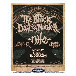  Black Dahlia Murder   Posters   Limited Concert Promo 