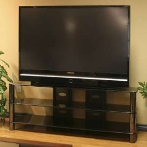    Sorrento 57 TV Stand in Gun Metal Black Furniture & Decor