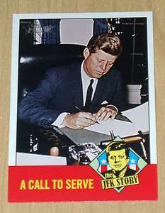2012 Topps Heritage John F Kennedy JFK Story Call to Serve Short Print 