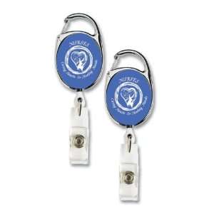  Nurses Blue Retractable Badge Reel: Office Products