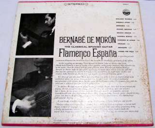 Bernabe De Moron   Flamenco Espana LP Classical Guitar  