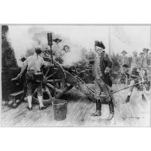  George Washington,firing first gun,Yorktown,c1911