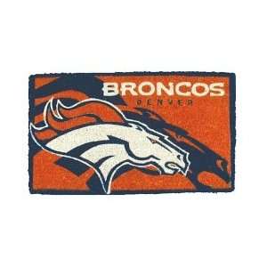  Denver Broncos Welcome Mat Bleached: Sports & Outdoors