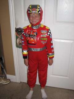 The  Brand Cars Lightning McQueen Driver Costume Sz5 6 