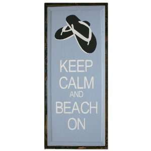  SaltBox Gifts CV1023KCBO Keep Calm Beach on Sign: Patio 