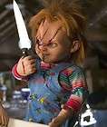 CHUCKY SCARFACE TALKING BRIDE OF CHUCKY DOLL ON STAND 13 TALL
