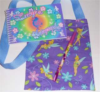 Personalized DISNEY Tinkerbell Autograph Book /Bag /Pen  
