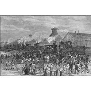 Blockade of Engines at Martinsburg, Great Railroad Strike of 1877   24 