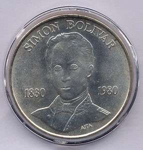   Venezuela Commemorative Silver Coin 100 Bolivares   Best Investment