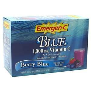  Alacer Emergen C Blue Berry Blue 30 Packets: Health 