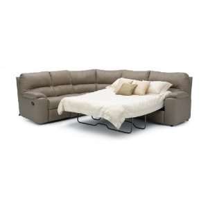    Neapolitan Leather Reclining Sleeper Sectional