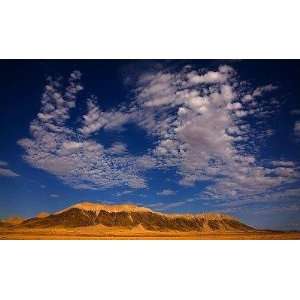Clouds in Blue Sky over Mountain, Namib Desert, Namibia, Africa   Peel 