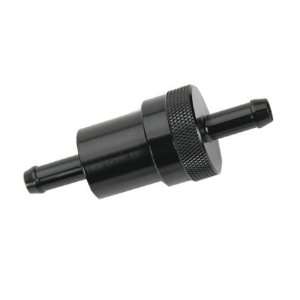  Emgo Anodized Aluminum Fuel Filters   1/4 Fitting   Black 