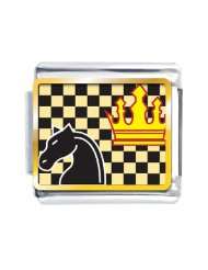 Chess Game Italian Charms Bracelet Link