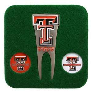  Texas Tech Red Raiders Divot Repair Tool & Ballmarkers 