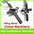 korean style bible ring black steel cross necklace d location