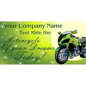  3x6 Vinyl Banner   Test Ride the Motorcycle Everything 