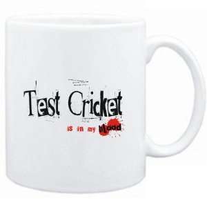 Mug White  Test Cricket IS IN MY BLOOD  Sports  Sports 