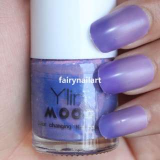   /Purple Color Changing Mood Nail Polish Varnish Lacquer Nail Art #15