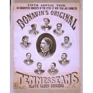  Poster Donavins Original Tennesseans slave cabin singers 