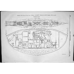  United States Twin Screw Cruiser Chicago Plan Hold 