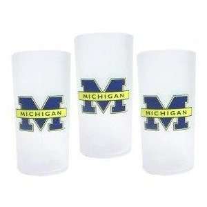  Michigan Wolverines NCAA Tumbler Drinkware Set (3 Pack 
