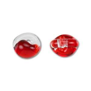  Red Boro Glass Teardrop Drop Patio, Lawn & Garden