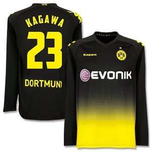  11 12 Borussia Dortmund Away L/S Jersey + Kagawa 23 (Fan 