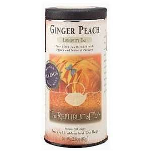The Republic of Tea, Ginger Peach, 50 Count  Grocery 