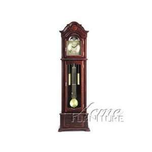  Grandfather Clock Dark Walnut Finish by Acme Furniture 