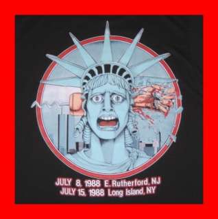 Vtg IRON MAIDEN NEW YORK 1988 CONCERT T SHIRT tour OG  