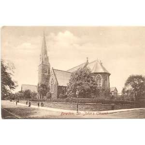   Vintage Postcard St. Johns Church Bowdon England UK 