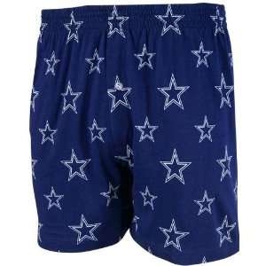  Dallas Cowboys Navy Blue Tandem Boxer Shorts: Sports 