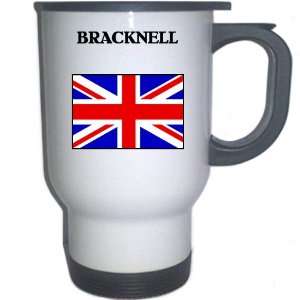  UK/England   BRACKNELL White Stainless Steel Mug 