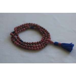 6mm Rhodonite and Lapis Lazuli Mala Prayer Beads 
