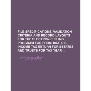  File specifications, validation criteria and record layouts 