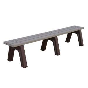  Eagle One Mall Bench 8 Feet (2 x 4)   Black with Grey 