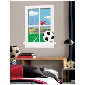  Soccer Practice Peel & Stick Window Decal: Home & Kitchen