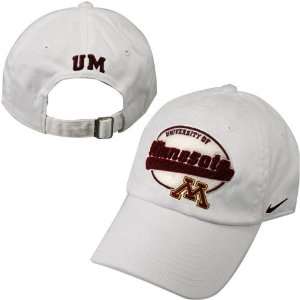   Nike Minnesota Golden Gophers White Max Twill Hat: Sports & Outdoors