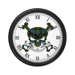  MacKenzie Tartan Skull Family Wall Clock by  