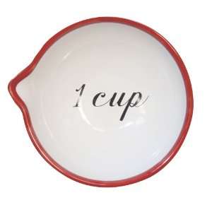Mary Lake Thompson   4 Piece Ceramic Measuring Cups   in White with 