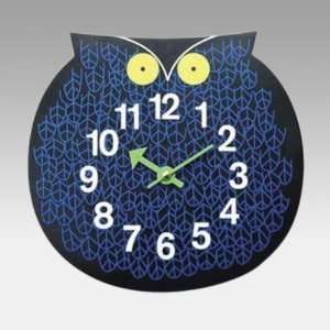  George Nelson Owl Timer Wall Clock: Home & Kitchen