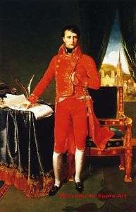 Napoleon Bonaparte in the Uniform Jean Ingres Repro oil  