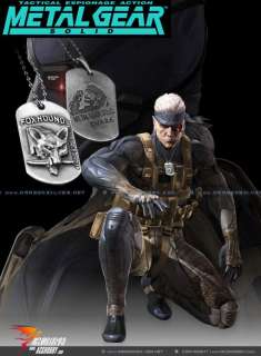 Metal Gear Solid Snake foxhound Tag & necklace  