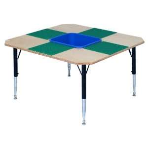  Mainstream Adjustable Brick Playtable for 4 w/Plastic 