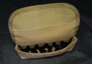 New Molle Tactical Hunting Shotgun Ammo Pouch 12 Round Tan  