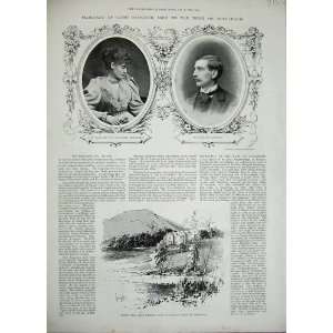   1893 Wedding Earl Dalkieth Margaret Bridgeman Eildon